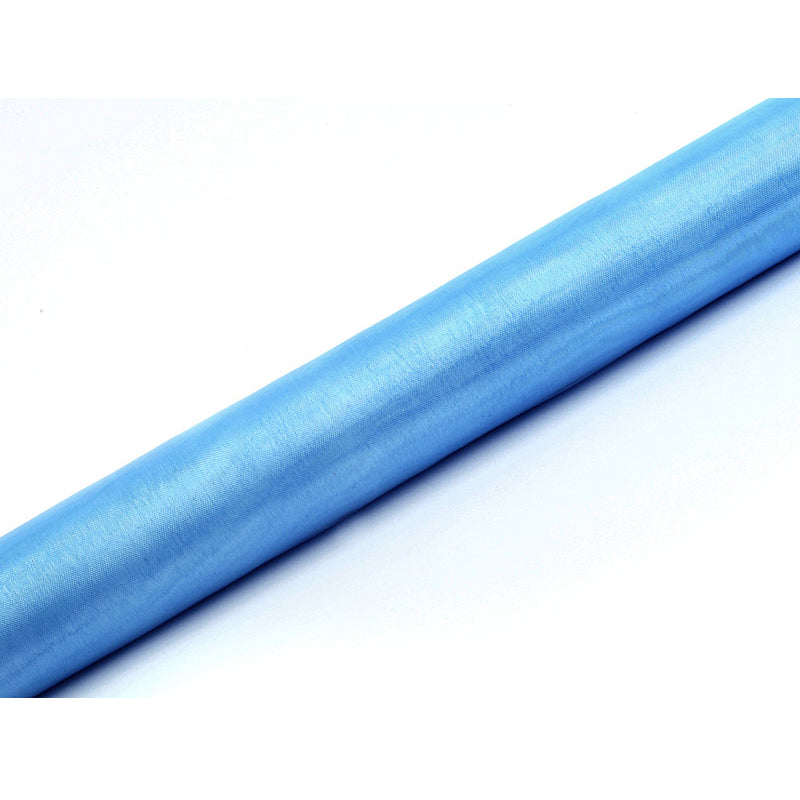 Organza Stoff 9m x 36cm in Himmelblau