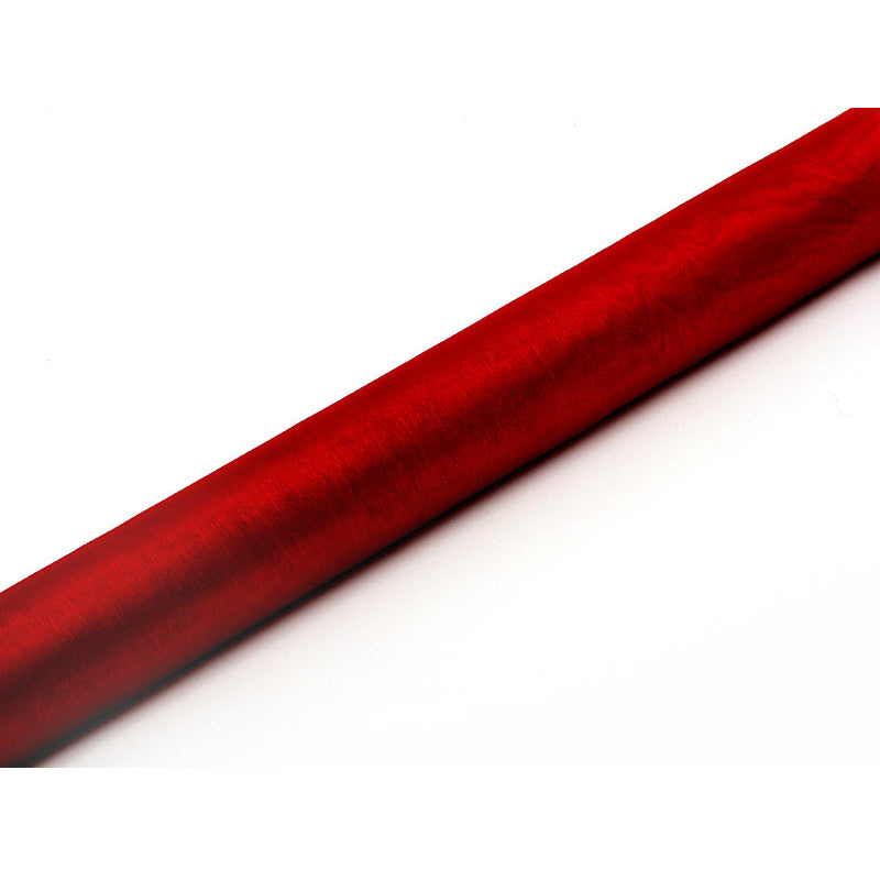 Organza Stoff 9m x 36cm in Rot