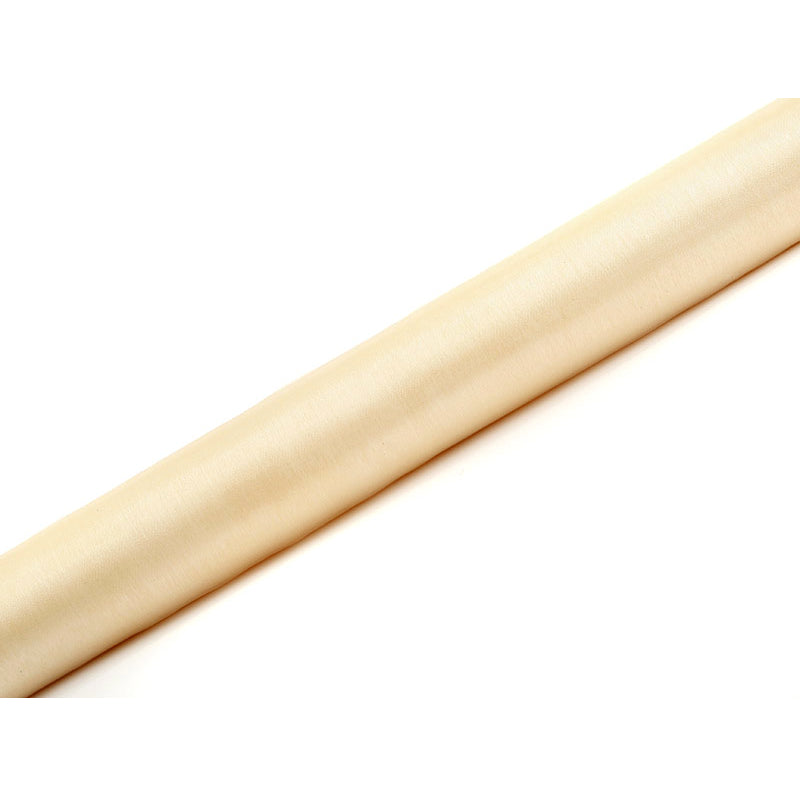 Organza Stoff 9m x 36cm in Creme