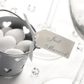 10 kleine Anhänger "Just Married" in ivory