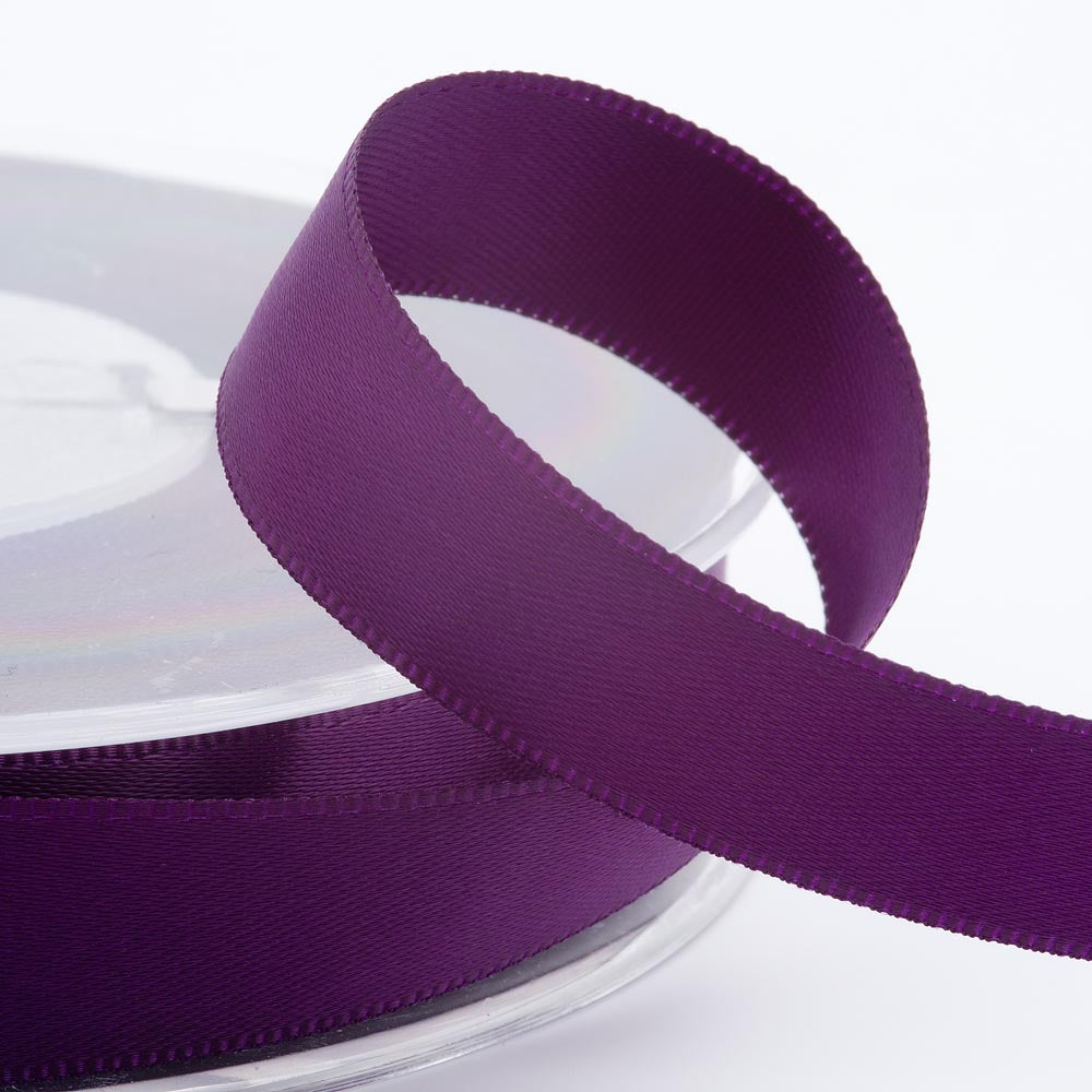 Satinband 10mm in amethyst  - 25 Meter Rolle