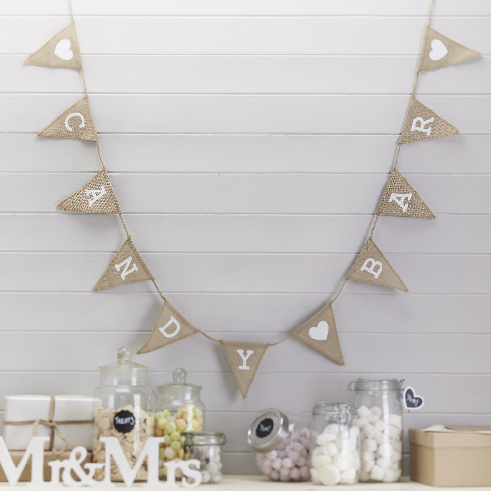 1,50m Girlande "Candy-Bar" im Vintage Look