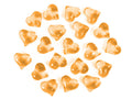 30 Kristallherzen in Gold