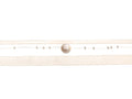 Perlengirlande mit Satin in Creme -1,20 Meter