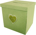 Briefbox "Blumenherz" Grün