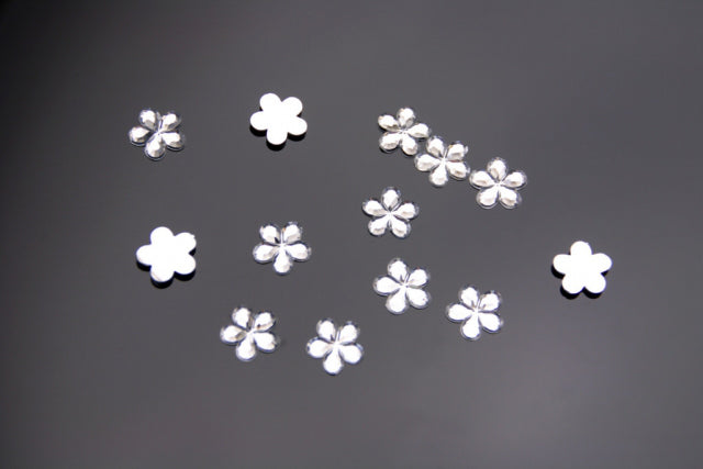 Kristallapplikation "Blume" 50 Stück