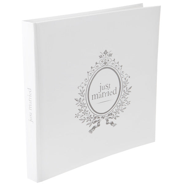 Gästebuch "Just Married" in weiß