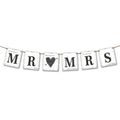 Girlande "MR & MRS" mit Herz 77cm