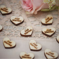 25 Holz Konfetti "Just Married"