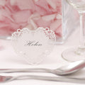 10 Platzkarten "Vintage Romance" in weiß - freistehend