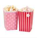 8 Popcorn-Tüten in Rosa/Pink