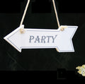 Holzschild "Party"