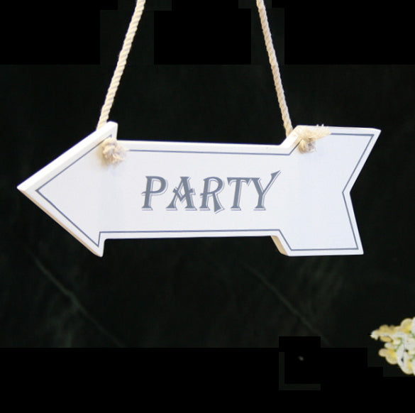 Holzschild "Party"