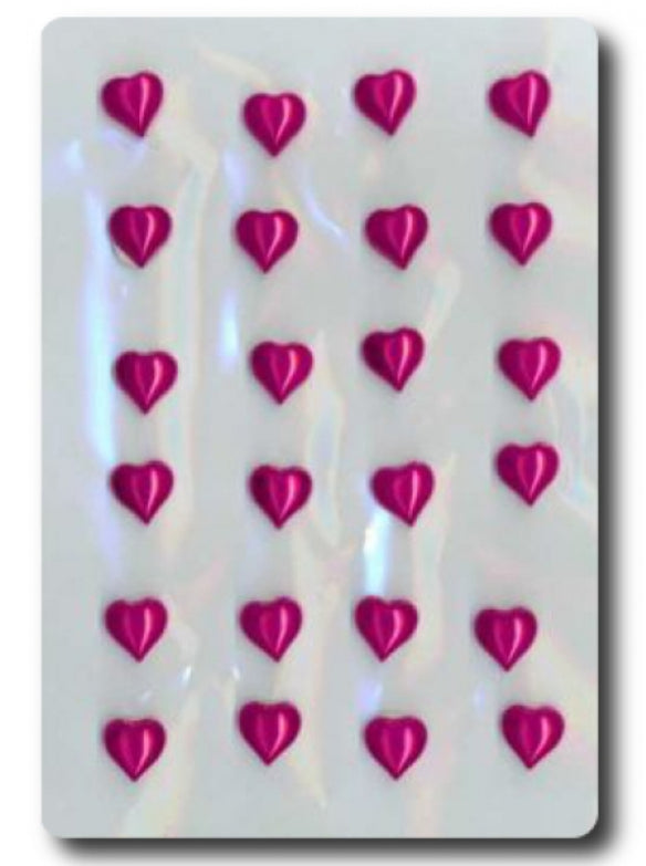 24 Herzsticker in pink