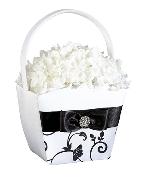 Streukörbchen "Flora" in schwarz