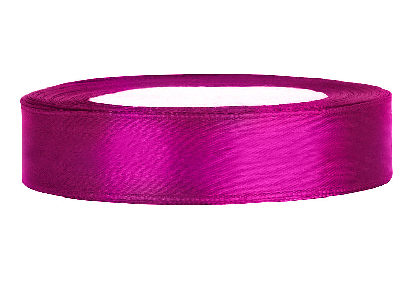 Satinband 12mm x 25m in Pink-Dunkel