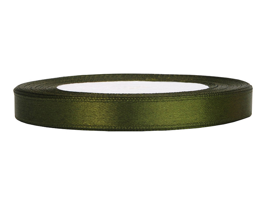 Satinband 6mm x 25m in Grün