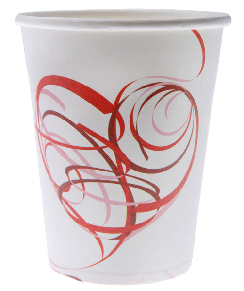 10 Trinkbecher "Herz Modern"