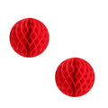 Wabenbälle (2 Stück) 20cm in rot