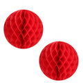 Wabenbälle (2 Stück) 30cm in rot