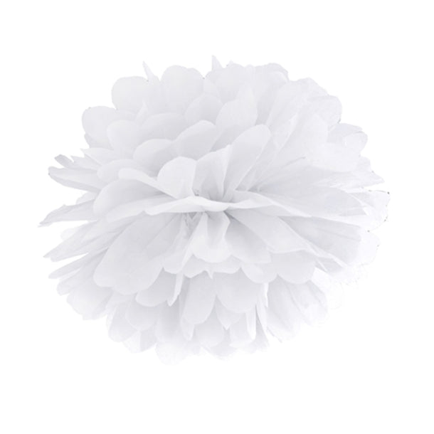 PomPoms in weiß 25cm