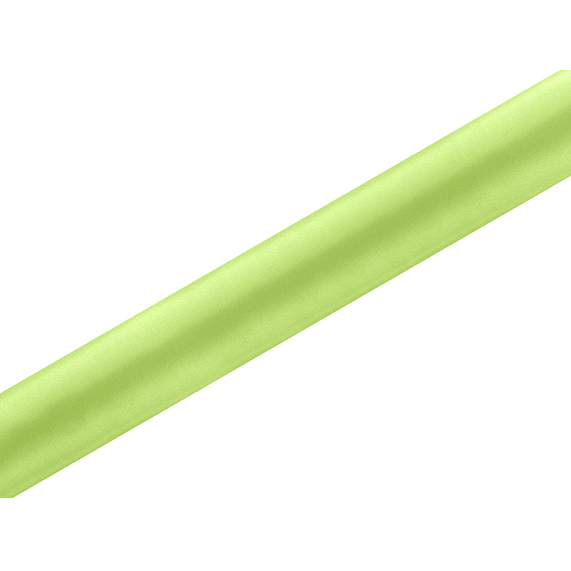 Satin Stoff 9m x 36cm in Apfelgrün