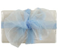 Organza Stoff 25m x 28cm in Babyblau