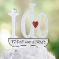 Tortenfigur "I do" in weiß