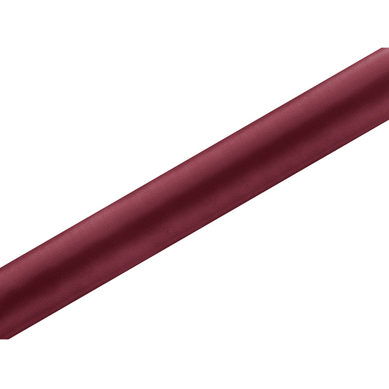 Satin Stoff 9m x 36cm in Dunkelrot