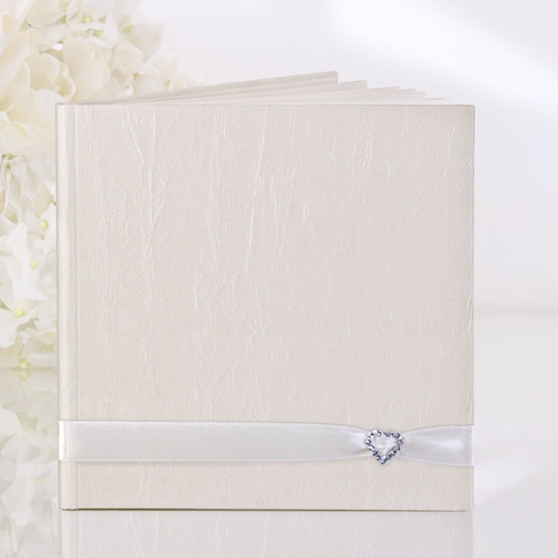 Gästebuch "Taft" in creme