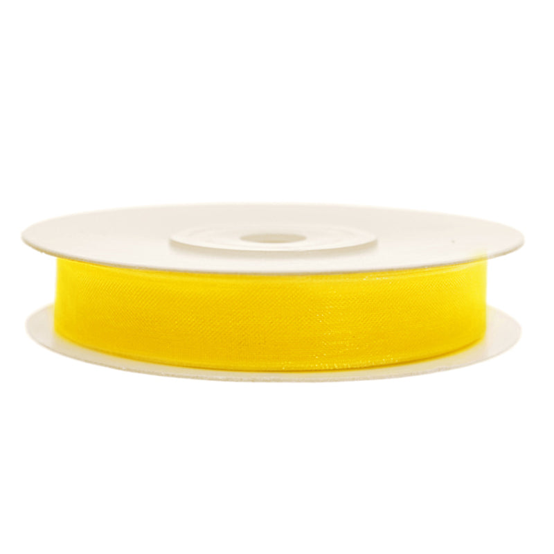 Chiffonband 6mm x 25m in Gelb