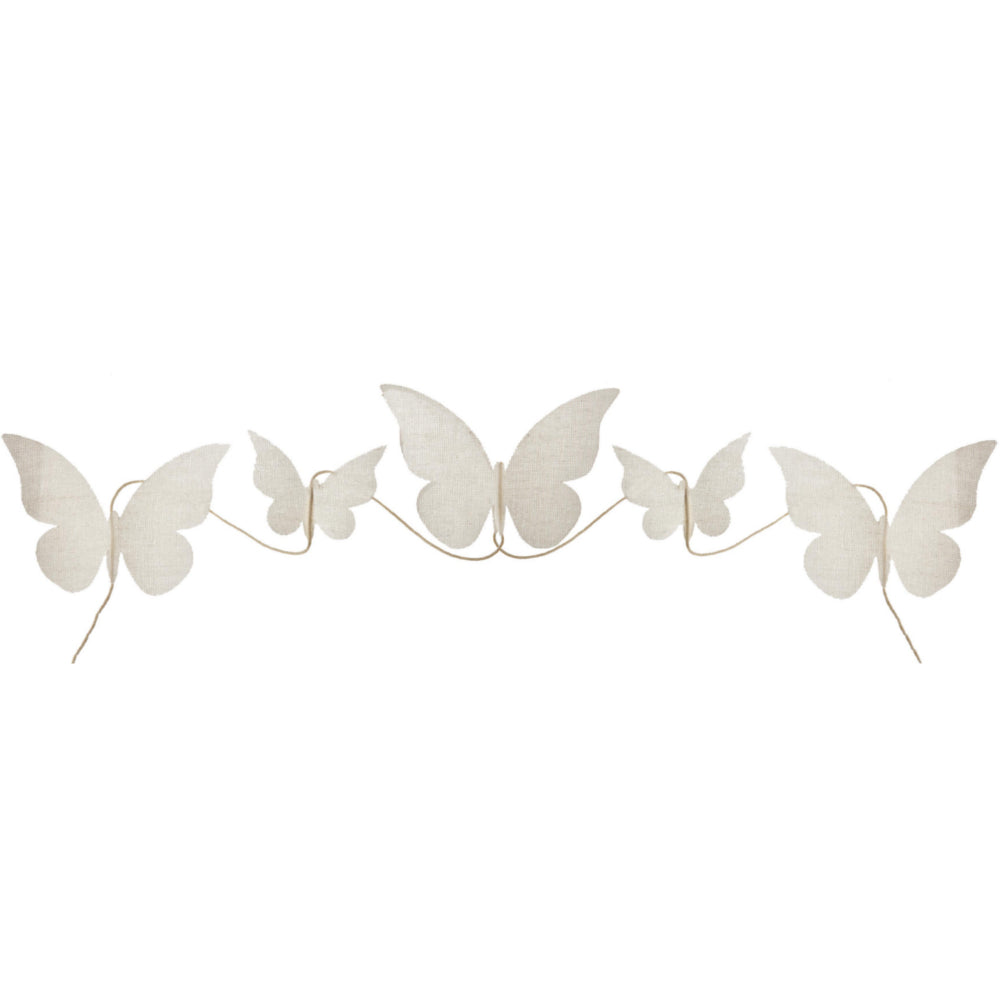 1,50m Stoff Girlande "Schmetterling"