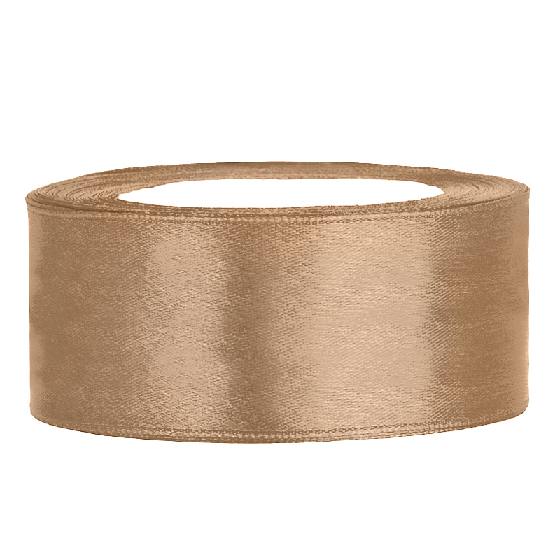 Satinband 25mm x 25m in Gold-Hell