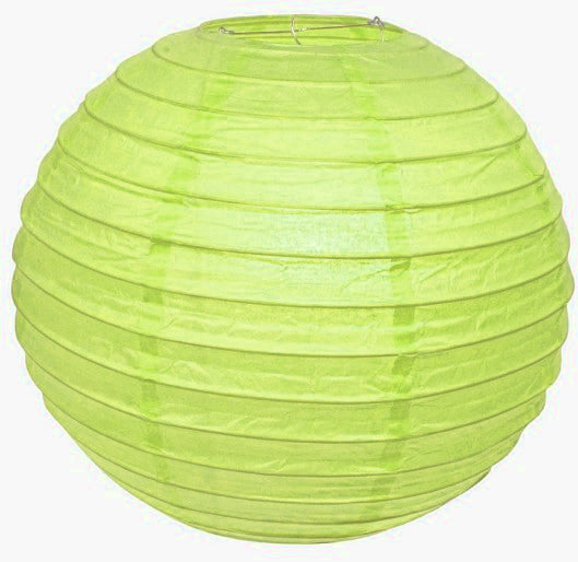 Lampion "Rund" 40cm in grün