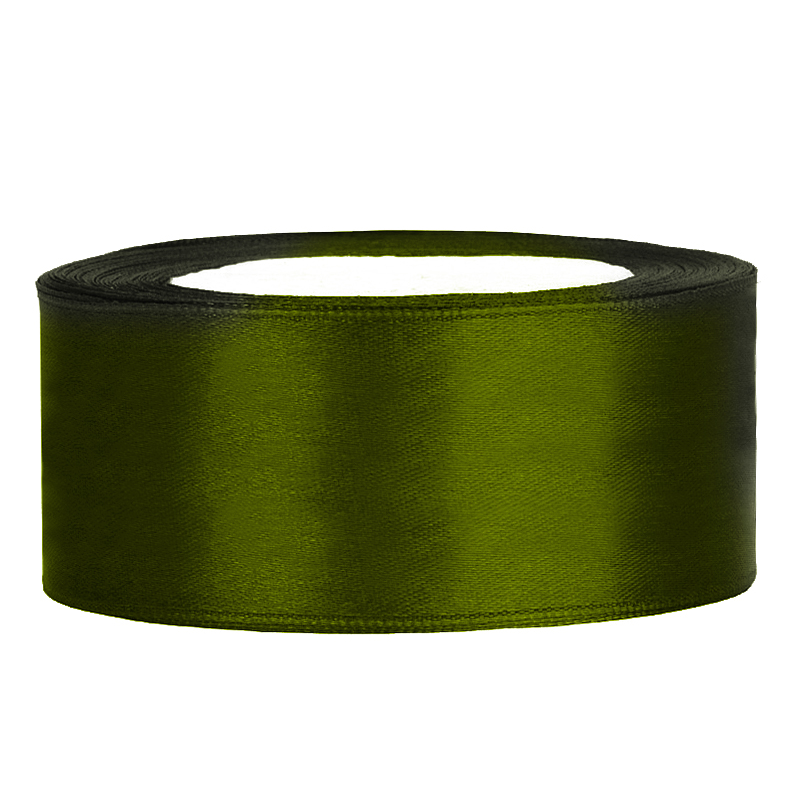 Satinband 25mm x 25m in Grün