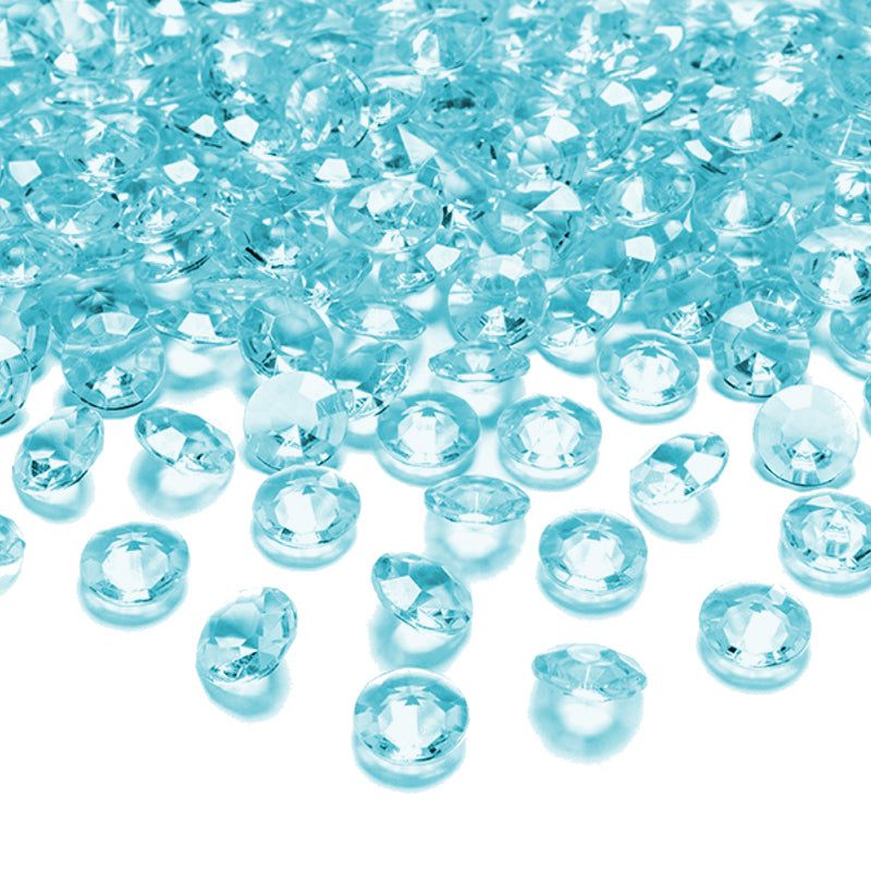 100 Dekodiamanten 12mm Himmelblau