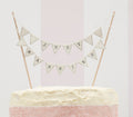Kuchengirlande "Just Married" in Ivory
