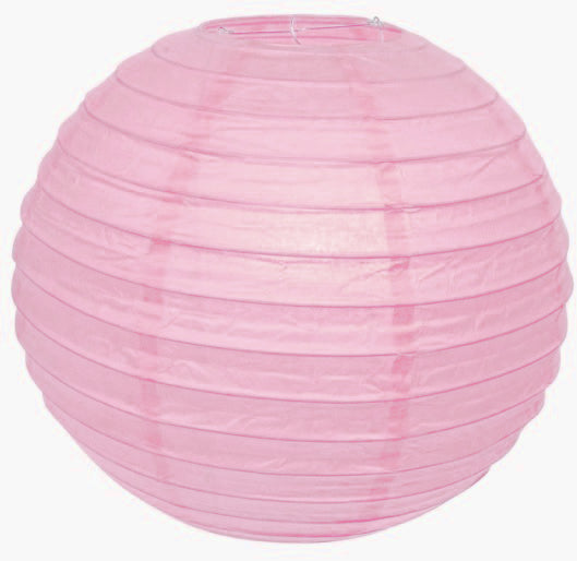 Lampion "Rund" 30cm in rosa