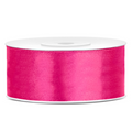 Satinband 25mm x 25m in Neon Pink
