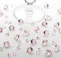 ca.300-350 Stück Dekodiamanten Babypink (5mm, 10mm, 12mm)