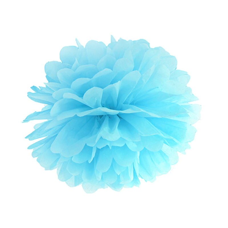 PomPoms in himmelblau 25cm