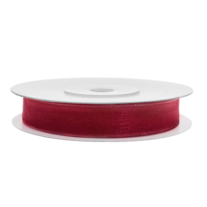 Chiffonband 6mm x 25m in Rot
