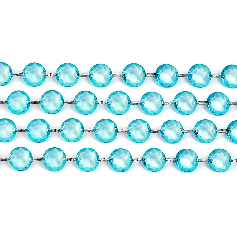1,0m Girlande "Diamant" Türkis