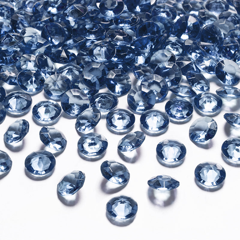 100 Dekodiamanten 12mm Tiefblau
