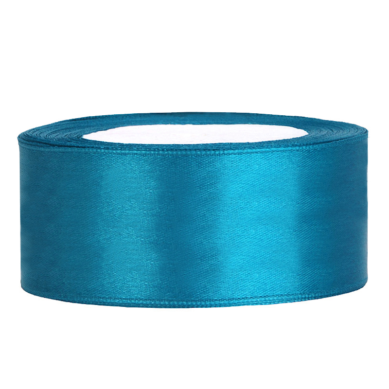 Satinband 25mm x 25m in Türkis