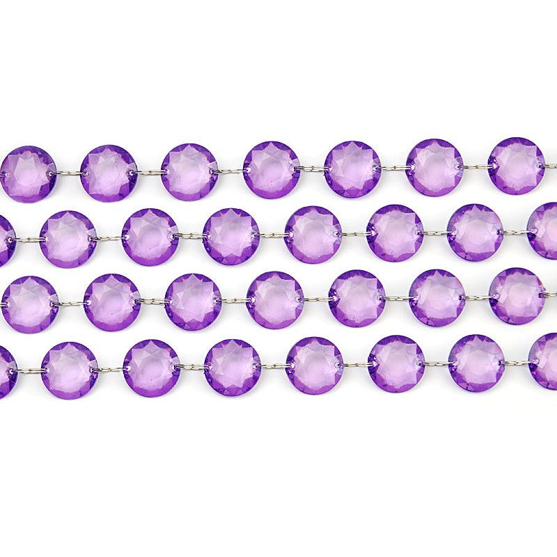 1,0m Girlande "Diamant" Pflaume