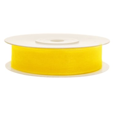 Chiffonband 12mm x 25m in Gelb