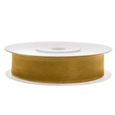 Chiffonband 12mm x 25m in Gold