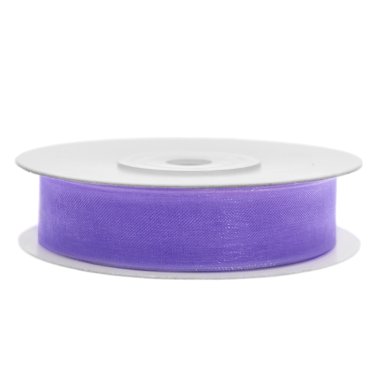 Chiffonband 12mm x 25m in Lila