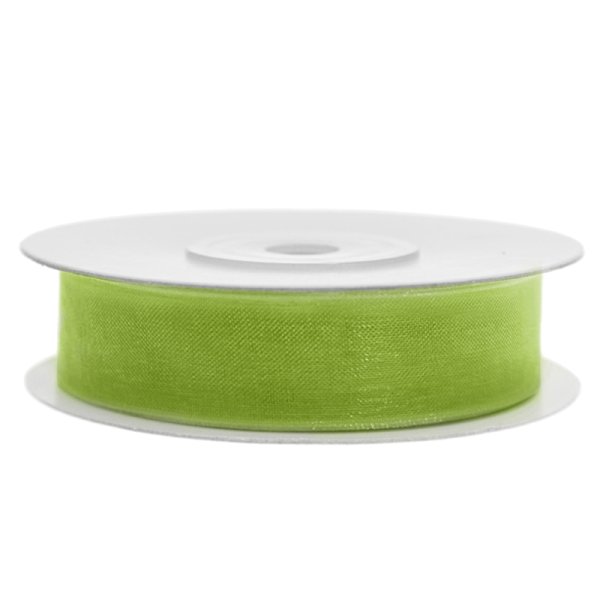 Chiffonband 12mm x 25m in Apfelgrün